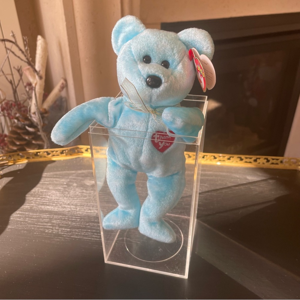 TY Beanie Baby - THANK YOU BEAR 2000 (Dealer Exclusive, 1 given per store) MWMT